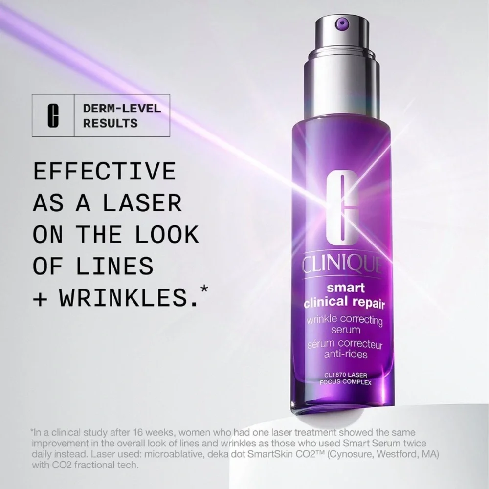 CLINIQUE Smart Clinical Repair Wrinkle Correcting Serum Travel Sample 0.17oz NIB